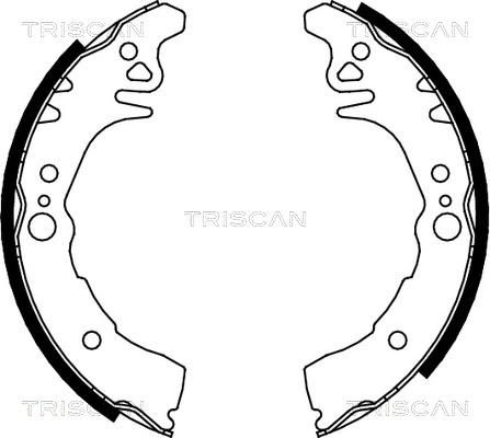 Triscan 8100 10026 - Brake Shoe Set autospares.lv