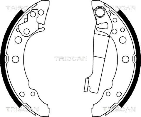 Triscan 8100 10340 - Brake Shoe Set autospares.lv