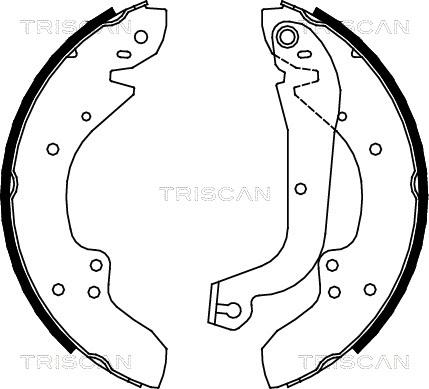 Triscan 8100 10374 - Brake Shoe Set autospares.lv
