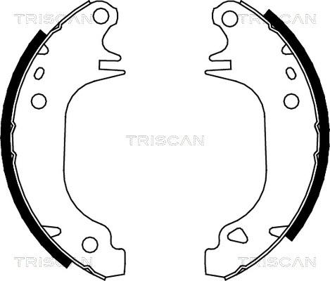 Triscan 8100 10372 - Brake Shoe Set autospares.lv