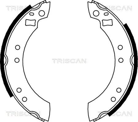 Triscan 8100 10280 - Brake Shoe Set autospares.lv