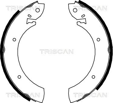 Triscan 8100 10272 - Brake Shoe Set autospares.lv