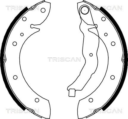 Triscan 8100 11544 - Brake Shoe Set autospares.lv