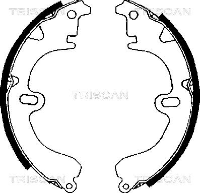 Triscan 8100 13423 - Brake Shoe Set autospares.lv