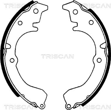 Triscan 8100 13502 - Brake Shoe Set autospares.lv
