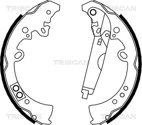 Triscan 8100 13040 - Brake Shoe Set autospares.lv