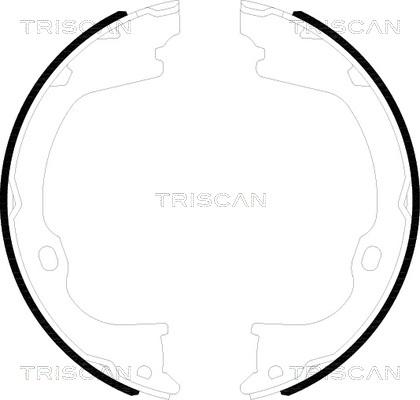 Triscan 8100 80019 - Brake Shoe Set, parking brake autospares.lv