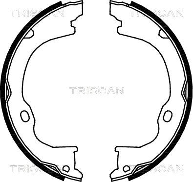 Triscan 8100 80011 - Brake Shoe Set, parking brake autospares.lv