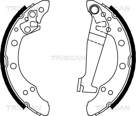 Triscan 8100 29345 - Brake Shoe Set autospares.lv