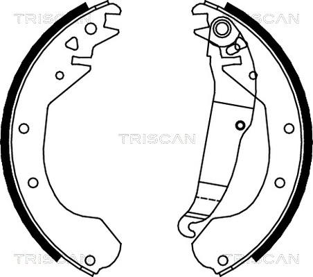 Triscan 8100 24410 - Brake Shoe Set autospares.lv