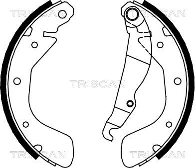 Triscan 8100 24539 - Brake Shoe Set autospares.lv