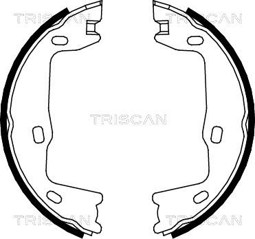 Triscan 8100 24005 - Brake Shoe Set, parking brake autospares.lv