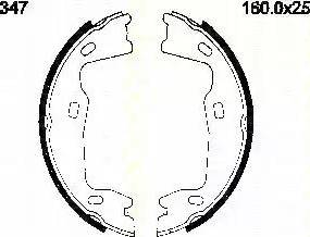 Triscan 8100 24347 - Brake Shoe Set autospares.lv