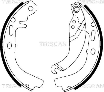 Triscan 8100 24327 - Brake Shoe Set autospares.lv