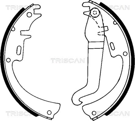 Triscan 8100 24227 - Brake Shoe Set autospares.lv