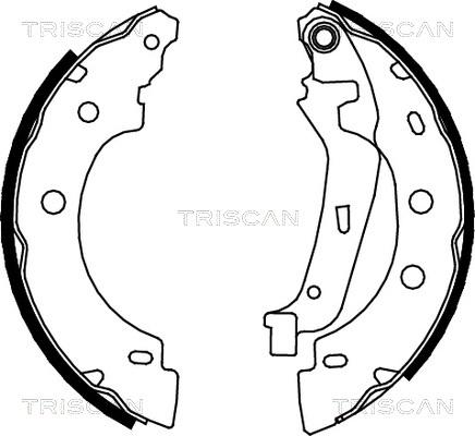 Triscan 8100 25635 - Brake Shoe Set autospares.lv