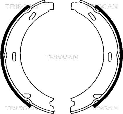 Triscan 8100 23552 - Brake Shoe Set, parking brake autospares.lv