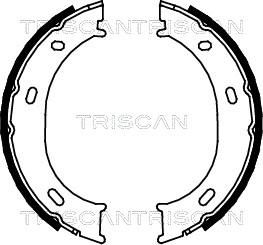 Triscan 8100 23024 - Brake Shoe Set, parking brake autospares.lv