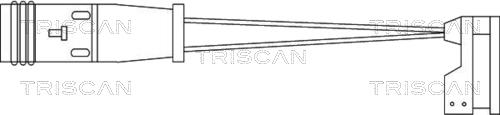 Triscan 8115 10009 - Warning Contact, brake pad wear autospares.lv