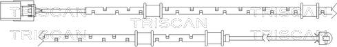 Triscan 8115 10015 - Warning Contact, brake pad wear autospares.lv