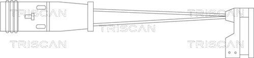 Triscan 8115 10010 - Warning Contact, brake pad wear autospares.lv