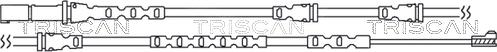 Triscan 8115 11042 - Warning Contact, brake pad wear autospares.lv