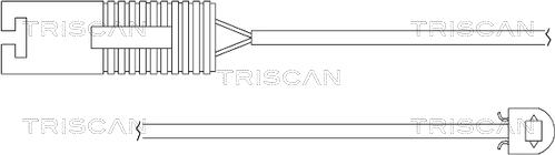 Triscan 8115 11014 - Warning Contact, brake pad wear autospares.lv