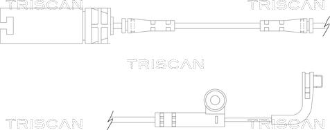 Triscan 8115 11026 - Warning Contact, brake pad wear autospares.lv