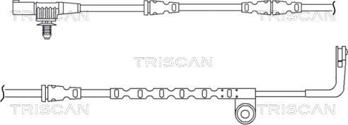 Triscan 8115 17007 - Warning Contact, brake pad wear autospares.lv