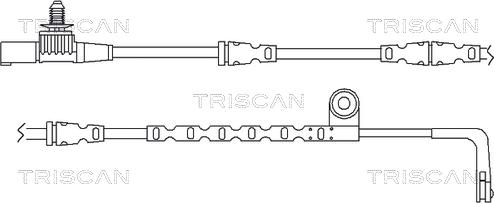 Triscan 8115 17012 - Warning Contact, brake pad wear autospares.lv