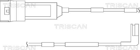 Triscan 8115 24002 - Warning Contact, brake pad wear autospares.lv