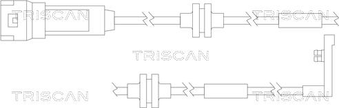 Triscan 8115 24014 - Warning Contact, brake pad wear autospares.lv