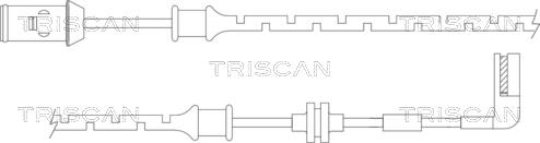 Triscan 8115 24015 - Warning Contact, brake pad wear autospares.lv