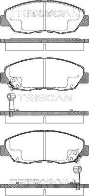 Advics SS870-S - Brake Pad Set, disc brake autospares.lv