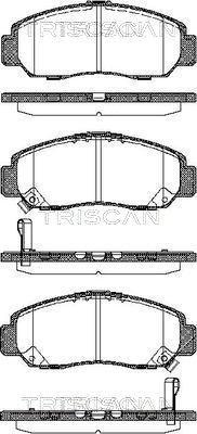 Triscan 8110 40057 - Brake Pad Set, disc brake autospares.lv