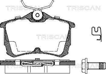 Triscan 8110 40006 - Brake Pad Set, disc brake autospares.lv