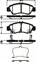 Triscan 8110 40011 - Brake Pad Set, disc brake autospares.lv