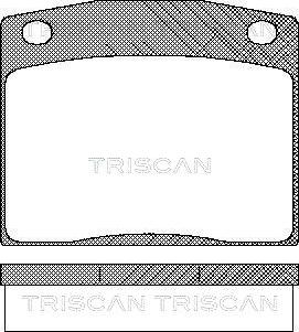 Triscan 8110 40017 - Brake Pad Set, disc brake autospares.lv