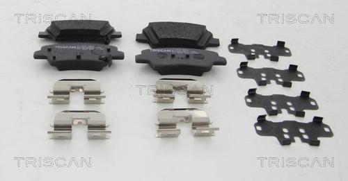 Triscan 8110 43044 - Brake Pad Set, disc brake autospares.lv