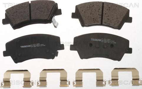 Triscan 8110 43059 - Brake Pad Set, disc brake autospares.lv