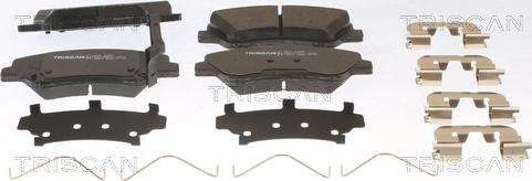 Triscan 8110 43057 - Brake Pad Set, disc brake autospares.lv