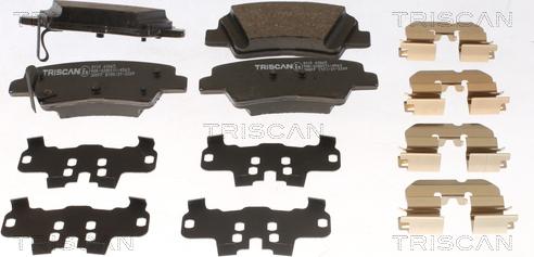 Triscan 8110 43065 - Brake Pad Set, disc brake autospares.lv