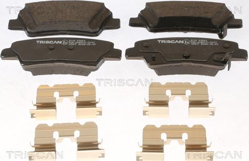 Triscan 8110 43063 - Brake Pad Set, disc brake autospares.lv