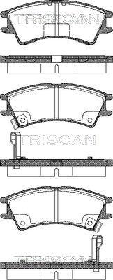 Triscan 8110 43007 - Brake Pad Set, disc brake autospares.lv