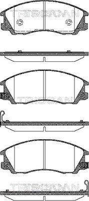 Triscan 8110 43019 - Brake Pad Set, disc brake autospares.lv