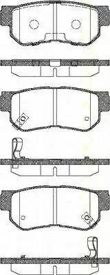 Triscan 8110 43014 - Brake Pad Set, disc brake autospares.lv