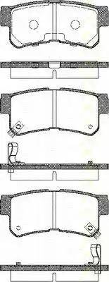 Triscan 8110 43018 - Brake Pad Set, disc brake autospares.lv