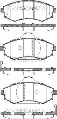 Triscan 8110 43012 - Brake Pad Set, disc brake autospares.lv