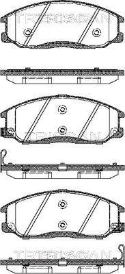 Triscan 8110 43017 - Brake Pad Set, disc brake autospares.lv