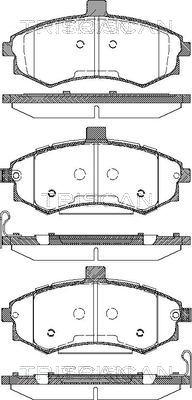 Triscan 8110 43025 - Brake Pad Set, disc brake autospares.lv